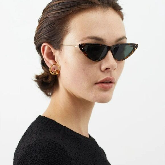 NEW Dior MISSDIOR B4U CD40105U 52N 22C0 Havana Green Unisex Cat Eye Sunglasses main image 7
